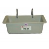 1TB-S Tool Tray with 3/4" PVC S Hooks, 19 x 8 x 8", Inside or Outside Mount, Gray