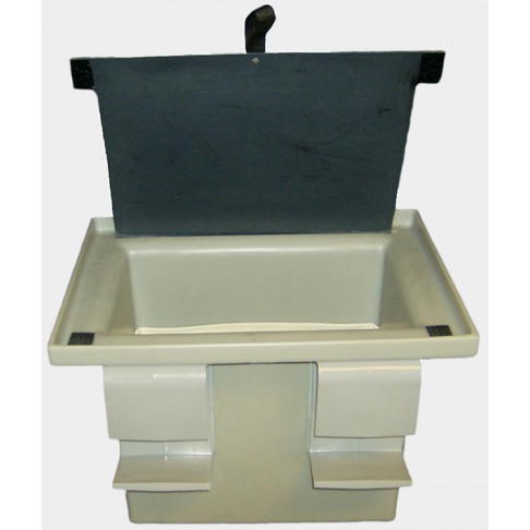 318018-TP7 Tool Tray with Drop Down Lid and 7 Pocket Tool Pouch,  15 x 10 x 13", Outside Mount, Gray