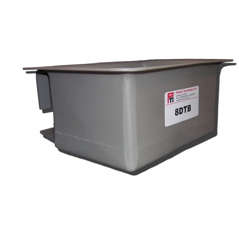 8DTB Tool Tray, 15 x 10 x 8.5", Outside Mount, Gray